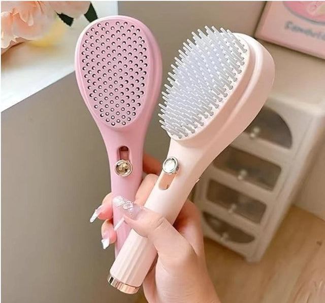 Self-Cleaning Detangling Hairbrush