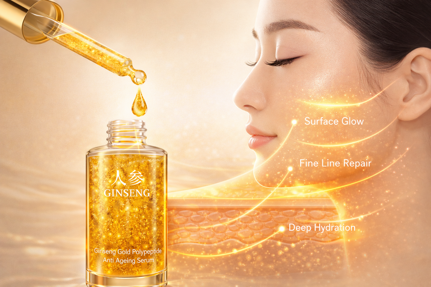Ginseng Gold Polypeptide Anti-Ageing Serum